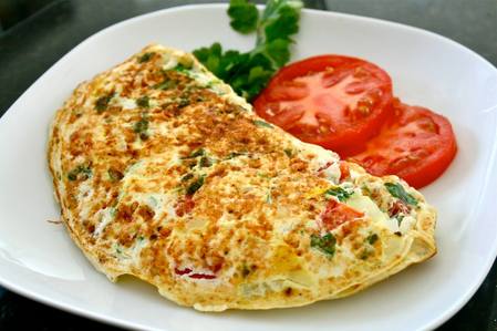  One of my faves is omelette with vegetables. Something like this ^.^