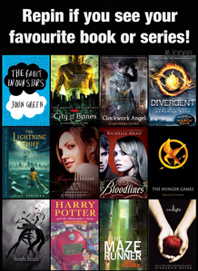 my most favorite books are harry potter,percy jackson,heroes of olympus,trials of apollo,hunger games,the maze runner,the mortal instruments,the divergent,diary of wimpy kid and many more.....:)