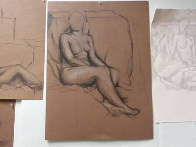  I Cinta all my drawings equally because they usually all have a part of my time, my thoughts,or my meditation put into them! This is the one I did most recently though, it was our first live nude model in my class this semester :) What about you??