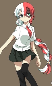  I really liked this picture of a Shouto genderbend.