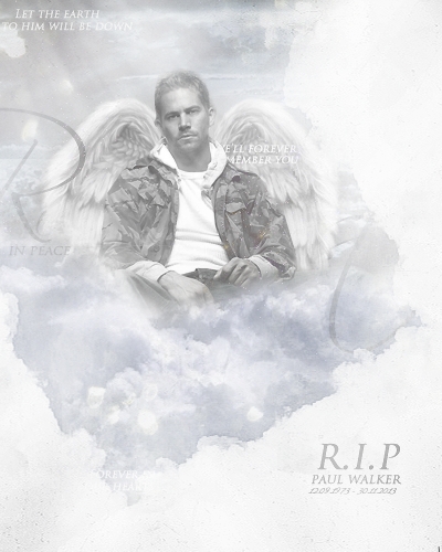  an angelic ファン art of the late Paul Walker...who was an エンジェル on Earth and is now one in heaven<3