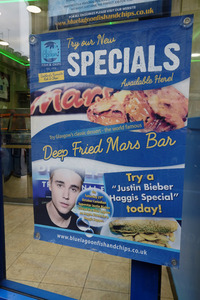  A menu in Glasgow after Justin visited ;)