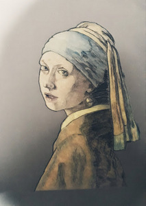  I want to but I'm shy *///* EDIT: This is my latest drawing, made some 4 months ago. This is my version of Vermeers Girl With a Pearl Earring.