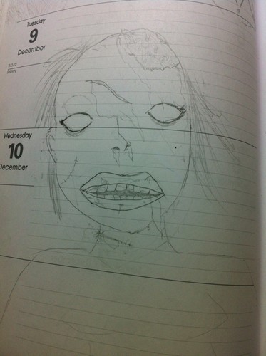  I use to doodle in my agenda book when I got bored. I guess it's pretty alrightish.