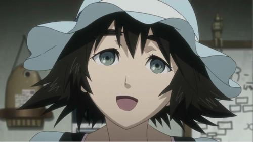  Mayuri from Steins Gate. I look very similar to her হাঃ হাঃ হাঃ but I have longer wavy dark brown hair and brown eyes.