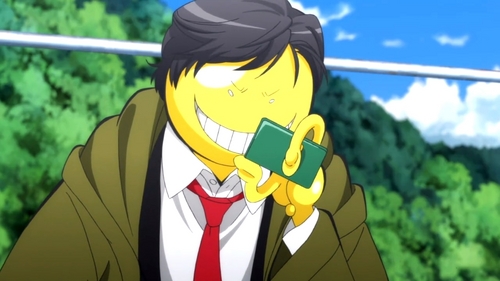  Koro-sensei from Assassination Classroom, he never fails to make me laugh, (and I don't laugh easily.)