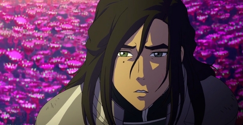 Well since I always talk about Regina, Azula, Bellatrix, and Acxa. I'll do someone new. 

Kuvira was abandoned and adopted when she was 8. She helped fight a gaggle of anarchists who left her home in a decent state of chaos. Kuvira set out to fix the damage via uniting the broken kingdom but her hand slipped and she went overboard and ended up becoming a dictator. Whoops. 

I don't exactly know why I like her. I think that it's because she reminds me a lot of an older Azula. I just have a thing for villains. The anarchist she faced (Ming) is pretty great too though, she's voiced by Azula's actress and is an anarchist lol. 
