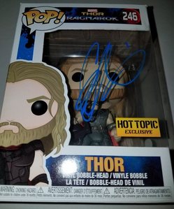  Chris's Thor Funko pop doll,which he signed himself