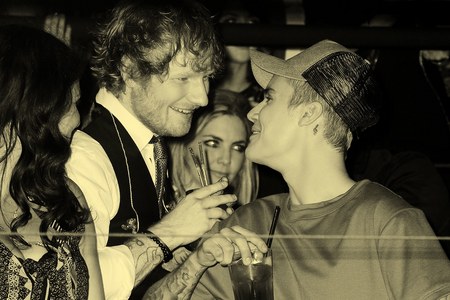 Justin with Ed Sheeran