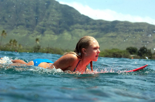  AnnaSophia in the movie Soul Surfer.