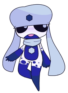 Name: Ximeme
Gender: Female
Age: 16
species/type: Frog
symbol: Hexagon
rank: #1624
abilities: a tounge that can stretch 50 meters, can climb and stick to vertical walls, superhuman leaping, superior swimming
appearance: Ximeme has white skin with blue spots on her arms and legs, she has pastel blue eyes
and she wears a scarf and a hat.