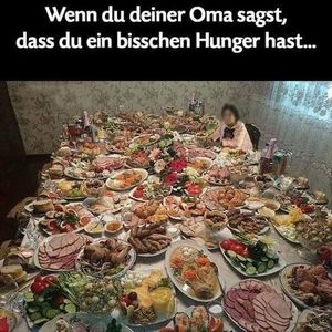  if you say to your Grandma I am a lil bit hungry XD