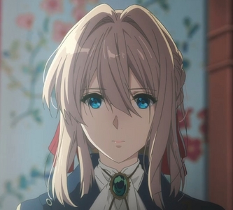  बैंगनी, वायलेट Evergarden! I mean, she's a former military soldier who can kill about anybody in a moments notice, she has a tragic backstory, she's rather great at her job , and she's extremely beautiful.