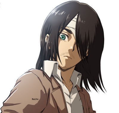 Eren (with long hair) I couldn't find any guys with long brown hair past shoulders and hazel eyes I guess this will be as close as it gets so far almost twins tbh