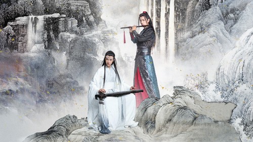  Lan Wangji and Wei Wuxian from a Chinese drama called 'The Untamed' 😁