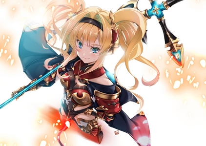  Going with Zeta from Granblue fantasi as a change of pace in this cycle of a pertanyaan XD - Cheerful. - Easygoing. - Fierce. - Friendly. - Competitive. - Adventurous. - Fun-loving. - Ambitious. - Determined / Stubborn. - Hates being looked down upon. - A Teaser / Mischievous. - Can often be the Levelheaded one in her group. - Caring and Protective towards those close to her. - Intuitive. - Curious. Those mostly standing out among other Qualities in general. All in all, another Lefteris Character in secara keseluruhan, keseluruhan !!!!
