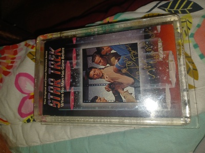 Mint condition vhs sealed and framed signed by George takei to his best friend Gary Lockwood original and uncut TV series episodes 2 and 3 vhs extremely rare asking 2 grand or best offer plz call 423 516 0108 