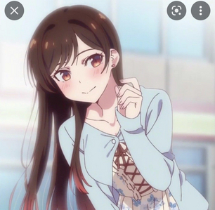  I think my anime twin is Chizuru Ichinose from Rent-A-Girlfriend, because her features & personality seem to match mine… minus the short bangs lol