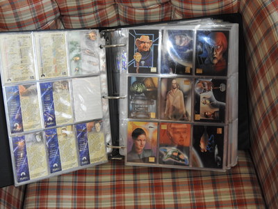 I have a collection of 
star Trek collectibles for sale. Also notebooks with collector cards and much, much more. I am looking to sell the entire collection.