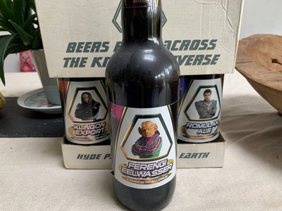 This is a Star Trek limited edition collectors set beer from across the known galaxy Hyde park, London unopened 
3 bottles