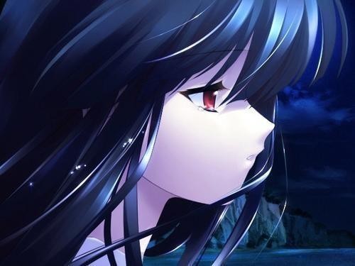 post a very cool pic of an anime girl with red eyes and black hair! - Anime  Answers - Fanpop