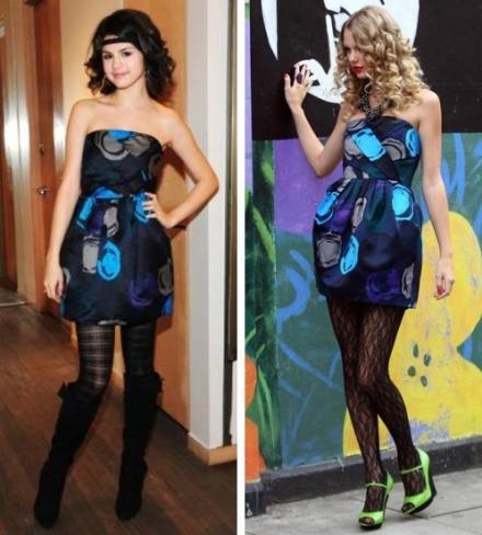  Who wore the dress better Selena 또는 Taylor?