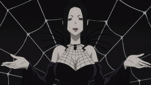  Post an アニメ character associated with spiders.