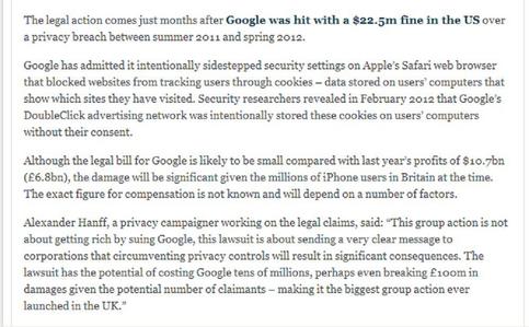 Are tu the only ones in europa to have been tracked por Google/DoubleClick via iPhones?