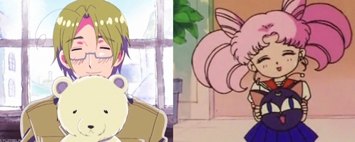  Post a picture of two similar アニメ screencaps~