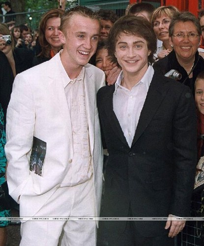  Post a pic of daniel with tom felton.