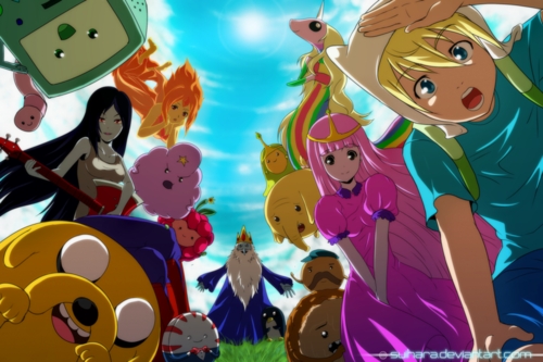  Would Du like to see adventure time in anime?