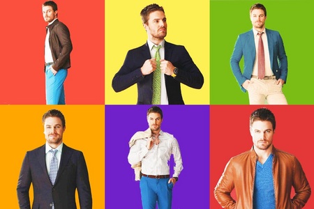  Post a picture of an actor with lots of colour.