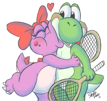  How many games have Du played with born Yoshi and Birdo as playable characters?
