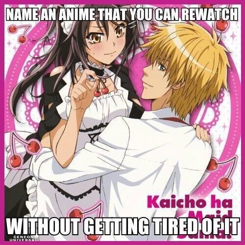  😝Name an Anime that te can rematch without getting tired of it😝