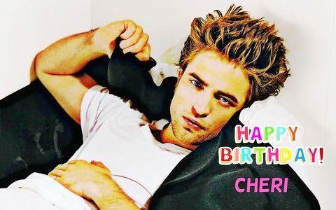  Of HONOR of Cheri's birthday, post a pic of Robert Pattinson for her <3