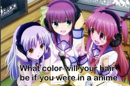  If wewe Were In A Anime, What Would Be Your Hair Color