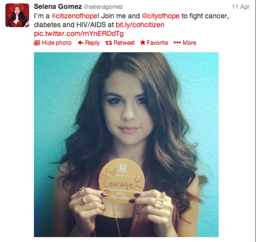 Selena Tweet Contest