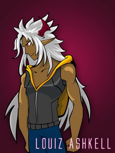  Post a picture of an black animê character with white hair :3