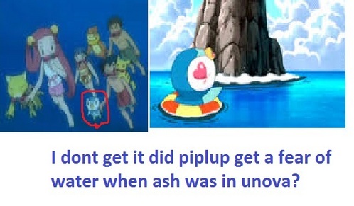 Why can't Piplup swim anymore.