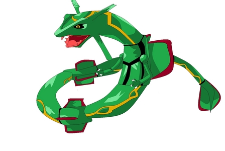 I drew a Rayquaza on my computer how dose it look?