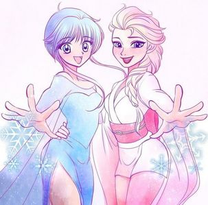  Can Ты please tell me who the girl in Elsa's dress is?