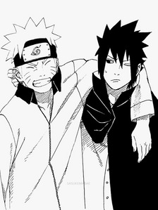  Between Наруто and Sasuke, which one are Ты еще like?