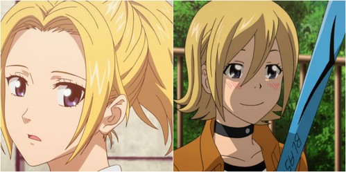 anime character who initially had long hair,but had cut it short