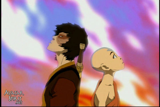  Zuko: I can't believe a jaar geleden my purpose in life was to hunt u down. And now..., Aang: And now we're friends.