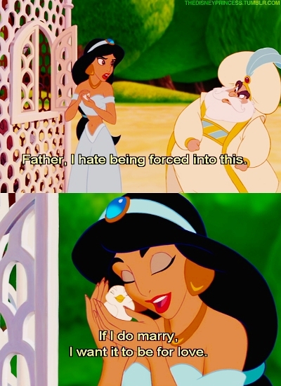 Reading that in a Jasmine voice.