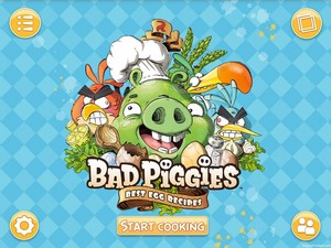  Bad Piggies Cookbook App Main Screen