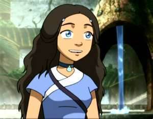 2. Katara. She is very very very potential and never gives up on saving her tribe, that is why I like her. She and Aang fit? Or Zuko? I hardly can't choose but I pick Kataang anyway, it already happened.