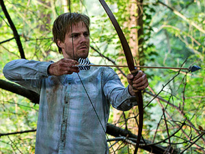 ISLAND FLASHBACK Oliver (Stephen Amell) nearly gives up his fight for survival.