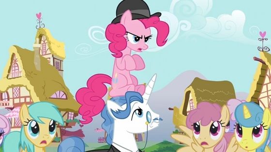 Fancy Pants is seen in Too Many Pinkie Pies and many background ponies have speaking parts.