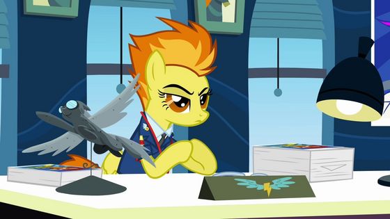  Spitfire plays a key role in the episode Wonderbolts Academy.